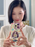 圣圖朗新款17蘋(píng)果16多巴胺女孩iphone15promax可愛(ài)14plus手機殼12卡通11高級感XS全包液態(tài)硅膠軟13防摔套 液態(tài)硅膠-捧花女孩-古董白 iPhone 14 Pro 曬單實(shí)拍圖