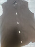 【輕奢簡(jiǎn)約】針織背心女無(wú)袖打底衫馬甲翻領(lǐng)疊穿內搭無(wú)袖襯衫cc 黑色+白色 M 90-105斤 曬單實(shí)拍圖