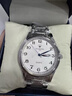 鉆石上海鉆石牌手表中老年人情侶表石英表男雙日歷數字精鋼防水男表女 白鋼男款 曬單實(shí)拍圖