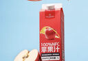 1號會(huì )員店100%NFC蘋(píng)果汁 0脂0添加純果蔬汁鮮果水果榨汁飲品飲料1L*2整箱裝 曬單實(shí)拍圖