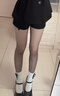 優(yōu)棵樹(shù)黑透膚光腿神器女秋冬加絨加厚防勾絲可外穿黑絲水光襪打底褲女 曬單實(shí)拍圖