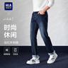HLA海瀾之家牛仔褲男山不在高系列時(shí)尚休閑繡花褲子男冬季 曬單實(shí)拍圖