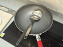 康巴赫（KBH）炒鍋無(wú)涂層不粘鍋0涂層抗菌316L不銹鋼少油煙炒菜鍋電磁爐燃氣用 真鈦0涂層三代+蒸籠+鏟子 32cm 曬單實(shí)拍圖