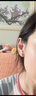 周六福玫瑰花3D硬金黃金耳釘女足金定價(jià)AD090254 一對 約1.24g生日禮物 曬單實(shí)拍圖