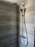 漢斯格雅（Hansgrohe） 柯洛梅達240淋浴管恒溫大頂噴淋浴花灑套裝桿長(cháng)約1米 26779+鍍鉻境雨手持 曬單實(shí)拍圖