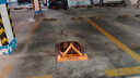 皇馳 車(chē)位地鎖車(chē)位鎖加厚防撞三角停車(chē)樁車(chē)庫停車(chē)位防占用神器擋車(chē)器 曬單實(shí)拍圖