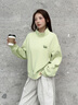 都市麗人Polo領(lǐng)衛衣女春秋季2025新款大碼女裝秋裝半拉鏈短款上衣休閑外套 曬單實(shí)拍圖