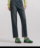 森馬（Semir）牛仔褲女冬加絨做舊長褲女生保暖顯腿長ins潮直筒褲103724124011 曬單實拍圖