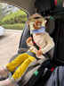怡戈（Ekobebe）兒童安全座椅增高墊3-12歲大童車(chē)載汽車(chē)便攜式坐墊簡(jiǎn)易008X耀石灰 曬單實(shí)拍圖