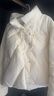 森馬（Semir）陳都靈羽絨服女國風(fēng)甜美盤(pán)扣2024冬季短款立領(lǐng)厚外套109724113015 曬單實(shí)拍圖
