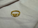 周生生永系列 星語(yǔ)心愿 開(kāi)口黃金戒指 足金閃砂五角星金戒 11661R計價(jià) 2.28克(含工費100元) 曬單實(shí)拍圖