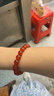 普陀山紅瑪瑙手串水晶瑪瑙手鏈轉運珠情侶生日禮物 曬單實(shí)拍圖