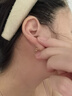中國黃金（CHINA GOLD）黃金耳釘女足金圓珠耳釘小金豆耳飾生日禮物送女友老婆 【京速達】約3mm圓珠耳釘一對約0.3g 曬單實(shí)拍圖