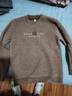 皮爾卡丹（pierre cardin）衛衣男秋冬新款保暖潮流圓領(lǐng)青年長(cháng)袖T恤男士加絨加厚打底衫男裝 咖色 L 170 【適合115-130斤】 曬單實(shí)拍圖