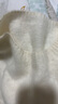 MUSLEY QUEEN羊絨羊毛衫女25秋季新款圓領(lǐng)拉毛拉絨柔軟毛衣純色無(wú)縫一體針織衫 羽毛白 均碼 曬單實(shí)拍圖