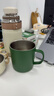 無(wú)印良品（MUJI）不銹鋼雙層馬克杯 大容量男女辦公學(xué)生水杯茶杯咖啡杯 綠色 380ml 曬單實(shí)拍圖