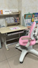 憶瞳兒童學(xué)習桌小學(xué)生書(shū)桌可升降桌椅套裝桌子家用可升降學(xué)生書(shū)桌 楹木高書(shū)架+高端工學(xué)椅+國A燈粉 曬單實(shí)拍圖