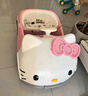 技速哈嘍Kitty兒童電動(dòng)車(chē)四輪玩具車(chē)可坐人帶遙控kt汽車(chē)女孩生日禮物 新款KT貓烤漆粉：全功能超威電瓶 曬單實(shí)拍圖