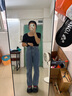 真維斯（Jeanswest）女裝牛仔褲子時(shí)尚港風(fēng)2025春夏季新款顯瘦直筒褲休閑百搭長(cháng)褲GYP B霧霾藍8520（直筒九分） 版型偏大建議拍小一碼 26 曬單實(shí)拍圖