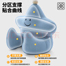 京嚴靠枕床上靠墊兒童學(xué)生看書(shū)床頭靠墊軟包護腰靠背墊沙發(fā)枕頭抱枕 大號淺藍【支撐手臂-放松釋壓】 含枕芯 輕松拆洗+四季適用 曬單實(shí)拍圖