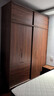 Morelax全實(shí)木推拉門(mén)衣柜胡桃色家用臥室現代簡(jiǎn)約小戶(hù)型原木風(fēng)橡木衣櫥 1.8米推拉門(mén)衣柜+頂柜 送貨上門(mén)+安裝 曬單實(shí)拍圖