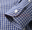 Navigare意大利小帆船純棉長(cháng)袖襯衣男春季休閑格子襯衫色織布高檔格紋寸衫 寶藍/白 M /39 曬單實(shí)拍圖