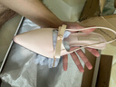 CHARLES&KEITH緞面蝴蝶結尖頭高跟涼鞋女生日禮物CK1-60361556 Light Pink淺粉色 37 曬單實(shí)拍圖