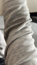 夫尼保羅秋衣秋褲套裝男高中學(xué)生薄款純棉保暖內衣青年棉毛衫 淺灰色 175(XL) 曬單實(shí)拍圖
