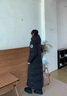 雪中飛超長(cháng)款羽絨服女長(cháng)過(guò)膝到腳踝2025年冬季新款中戲藝考加厚情侶外套 黑色 羽絨服 M 曬單實(shí)拍圖