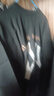 HNBKNL官方潮牌純棉短袖套裝男女情侶款港風(fēng)復(fù)古休閑寬松短袖夏季兩件套 黑色短袖+黑色短褲（NE109） 2XL （建議160-180斤） 曬單實(shí)拍圖