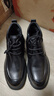 七匹狼棉鞋男鞋春季新款戶(hù)外加絨加厚商務(wù)休閑皮鞋男真皮保暖厚底高幫鞋 黑色 【標準皮鞋碼】 42 (260mm) 曬單實(shí)拍圖