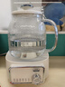美的（Midea）花漾0膠水全玻璃養生壺 多功能煮茶壺 母嬰燒水壺 恒溫電熱水壺 全自動(dòng)一體煮茶器1.2L YS12B302J 曬單實(shí)拍圖