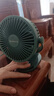 艾美特（AIRMATE）小風(fēng)扇桌面便攜式小型電風(fēng)扇充電辦公宿舍學(xué)生床頭夾扇臺夾扇 【3000毫安充電款/三檔】綠色 曬單實(shí)拍圖