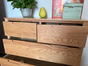 源氏木語全實木橡木五斗柜收納七斗柜臥室客廳家具電視柜簡約抽屜儲物柜子 原木色五斗柜95.9*40.2*96.3cm 整裝 曬單實拍圖
