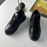 七匹狼男鞋秋季新款運(yùn)動(dòng)百搭經(jīng)典板鞋男厚底增高防滑耐磨潮流休閑皮鞋男 黑色 【標(biāo)準(zhǔn)皮鞋碼】 41 (255mm) 曬單實(shí)拍圖