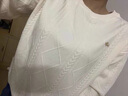 紅蜻蜓衛(wèi)衣女2025年秋季新款女裝百搭休閑寬松女士打底衫長(zhǎng)袖T恤上衣女 白色 L （建議105-120斤） 曬單實(shí)拍圖
