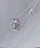 中國黃金（CHINA GOLD）紫水晶項鏈浪漫星球吊墜女款小眾鎖骨情生日送女友38婦女節禮物 浪漫星球-夢(mèng)幻紫水晶項鏈【品牌禮盒】 曬單實(shí)拍圖