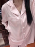 Virginia's Dreams真絲睡衣女生日禮物春秋新款長(cháng)袖純色桑蠶絲家居服禮盒套裝送閨蜜 淺粉【長(cháng)袖長(cháng)褲】 楊冪綜藝同款 M 【100-120斤】 曬單實(shí)拍圖