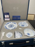 富玉景德鎮(zhèn)高顏值青花瓷玲瓏餐具套裝高級(jí)感喬遷家用輕奢陶瓷碗碟 萬(wàn)壽蓮套裝（釉下彩） 29頭 曬單實(shí)拍圖