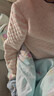 舒貝怡嬰兒衣服春秋內衣套裝男女純棉寶寶秋衣秋褲對開(kāi)分體家居服淺粉80 曬單實(shí)拍圖