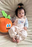 G.DUCKKIDS小黃鴨嬰兒早秋套裝小月齡女寶秋裝2025新款洋氣時(shí)髦背帶褲兩件套 米色背帶褲+藍(lán)色花邊領(lǐng)T 73cm 73 曬單實(shí)拍圖