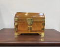 夢(mèng)佳家畫(huà)金絲楠木首飾盒收納盒帶鎖復古珠寶箱中式高檔飾品盒子結婚禮物 金絲楠木[小葉楨楠]首飾盒 曬單實(shí)拍圖
