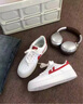 回力【廠(chǎng)牌】學(xué)生校鞋皮面女鞋網(wǎng)面鞋男鞋板鞋韓版休閑鞋小白鞋 情侶款943白紅皮面 標準運動(dòng)鞋碼 38 曬單實(shí)拍圖