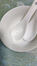 懷益 瓷業(yè) HUAIYI簡(jiǎn)約中式銀杏葉陶瓷碗碟套裝家用吃飯碗高顏值碗筷餐具送禮家用 4.5英寸2碗+2白勺 銀杏時(shí)光 曬單實(shí)拍圖