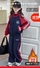 女童套裝2025新款兒童秋冬裝大童外套初中生女孩秋季運動(dòng)服潮12歲 藏青【升級版-加絨加厚-外套+褲子】 150 曬單實(shí)拍圖
