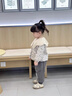 班喜迪女童套裝秋冬裝2025新款兒童外套褲子加絨夾棉衣服寶寶冬季小童裝 米色 100 曬單實拍圖