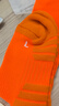 卡爾美（KELME）兒童長(cháng)筒足球襪加厚毛巾底防滑比賽訓練運動(dòng)高筒襪子青訓 橙色 曬單實(shí)拍圖