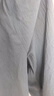 稻草人高端純色亞麻男士過(guò)膝七分褲夏天透氣棉麻布料中褲苧麻馬褲短褲子 灰綠色 2XL 130-145斤 曬單實(shí)拍圖
