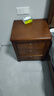 實(shí)木床頭柜帶鎖三抽簡(jiǎn)約臥室家用床邊收納柜子儲物柜出租房免安裝 胡桃色【加三鎖】 寬50cm*深40cm*高60cm 曬單實(shí)拍圖
