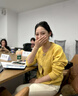 妃奧絨法式復古黃色針織開(kāi)衫短外套女寬松慵懶風(fēng)小個(gè)子外穿毛衣春秋款 黃色 M 【95斤-105斤】 曬單實(shí)拍圖